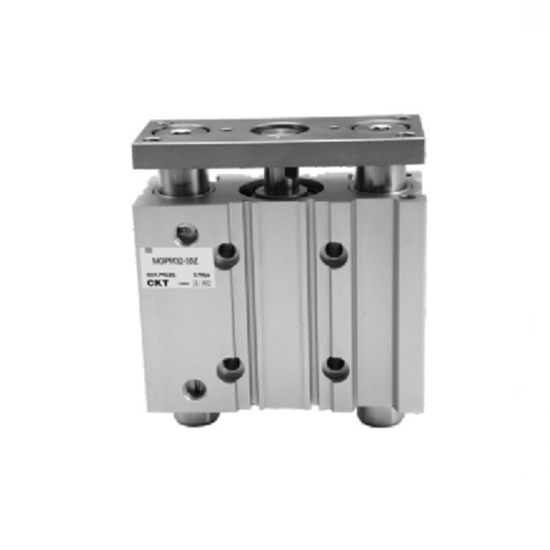 Cienki cylinder serii MGP z drążkiem prowadzącym