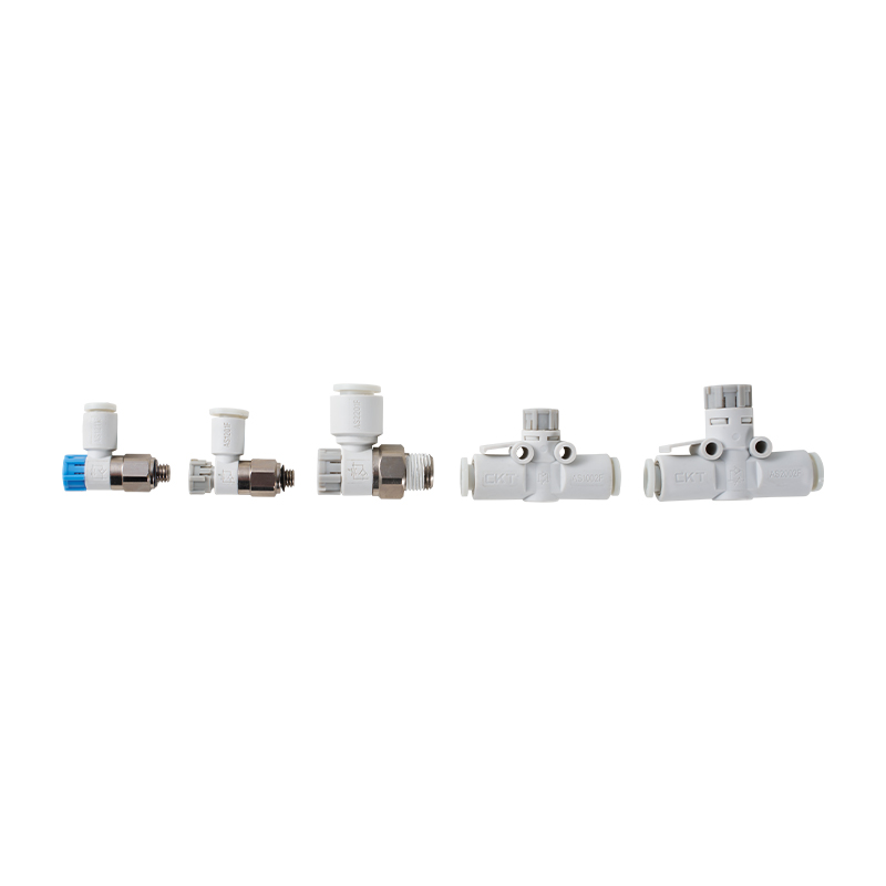 Zawór regulacji prędkości serii AS ze złączem szybkozłącznym (typ prosty)